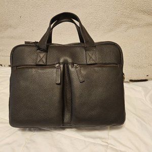 Joseph Abboud Pebbled Leather Briefcase